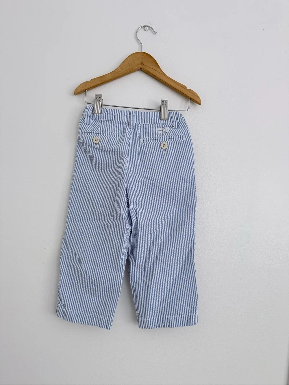 Vineyard Vines Blue and White Striped Seersucker Pants